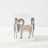 Mouflon-Ziegenbild Mattglastasse (Mittel)