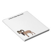 Mouflon-Ziegenbild Notizblock (angewinkelt)