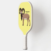 Mouflon-Ziegenbild Pickleball Schläger (Links)