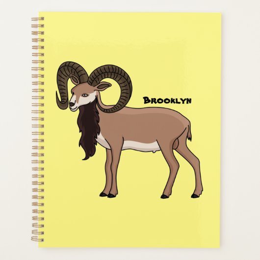 Mouflon-Ziegenbild Planer (Vorderseite)