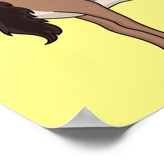 Mouflon-Ziegenbild Poster (Ecke)