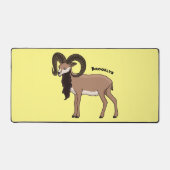 Mouflon-Ziegenbild Schreibtischunterlage (Vorderseite)