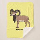 Mouflon-Ziegenbild Sherpadecke (Vorderseite)