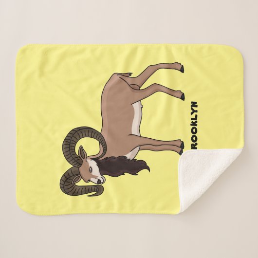 Mouflon-Ziegenbild Sherpadecke (Vorderseite (Horizontal))