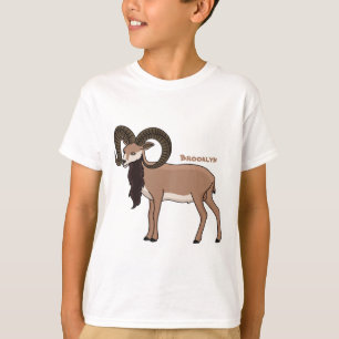 Mouflon-Ziegenbild T-Shirt