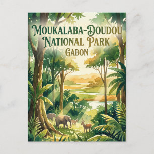 Moukalaba-Doudou-Nationalpark, Nyanga Gabun Postkarte
