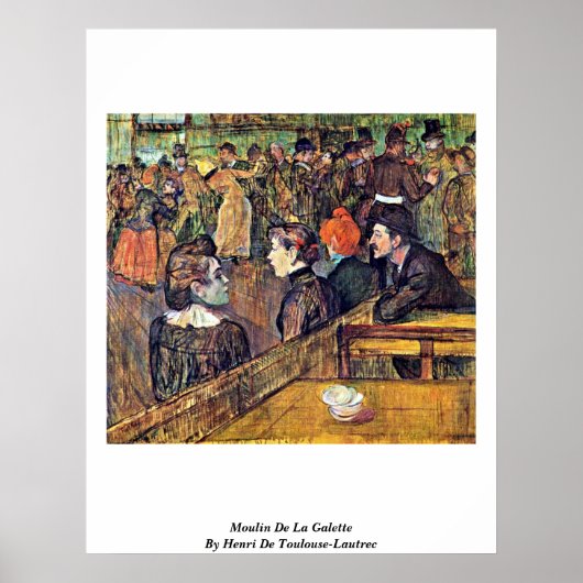 Moulin de la Galette by Henri de Toulouse-Lautrec Poster (Vorne)
