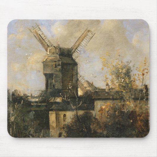 Moulin de la Galette, Montmartre, 1861 Mousepad (Vorne)