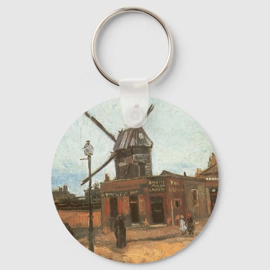 Moulin de la Galette von Vincent van Gogh, Windmil Schlüsselanhänger (Vorderseite)
