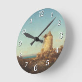 Moulin De Saint-Miter, Près De Martigues Runde Wanduhr (Winkel)