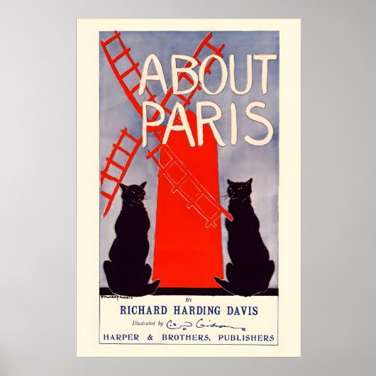 Moulin Rouge Paris Black Cats Richard Harding Poster (Vorne)
