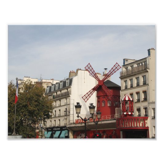Moulin Rouge! Paris Frankreich Fotografie, Wohnges Fotodruck (Vorne)