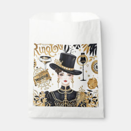 Moulin rouge Stil, schwarz und gold, Reich Luxus Geschenktütchen