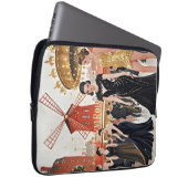 Moulin rouge Stil, schwarz und gold, Reich Luxus Laptopschutzhülle (Vorne Rechts)