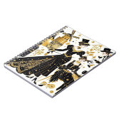 Moulin rouge Stil, schwarz und gold, Reich Luxus Notizblock (Linke Seite)