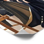 Moulin rouge Stil, schwarz und gold, Reich Luxus Poster (Ecke)