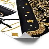 Moulin rouge Stil, schwarz und gold, Reich Luxus Poster (Ecke)