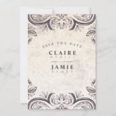 Mouline Rouge Rustikale Rose Einladung (Rückseite)