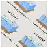 Moulins ein Gletscherinnenklatschsystem Stoff (Nahaufnahme)