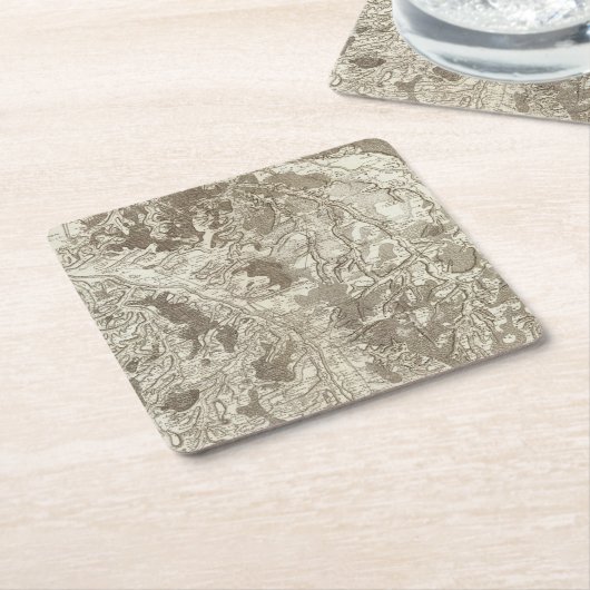 Moulins Rechteckiger Pappuntersetzer (angewinkelt)