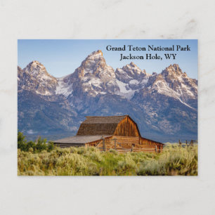 Moulton Barn im Grand Teton Nationalpark Feiertagspostkarte