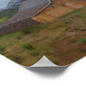 Moulton-Scheune in den Grand Tetons Poster (Ecke)