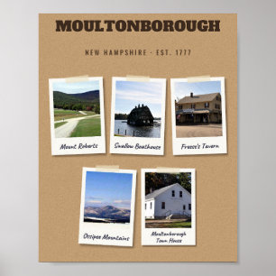 Moultonborough New Hampshire Sehenswürdigkeiten Mo Poster