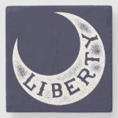 Moultrie Freiheits-Flagge Steinuntersetzer (Vorderseite)