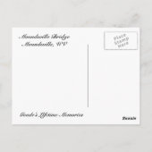 Moundsville Bridge Postkarte (Rückseite)