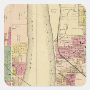 Moundsville, West Virginia Quadratischer Aufkleber