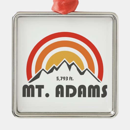 Mount Adams New Hampshire Ornament Aus Metall (Vorne)