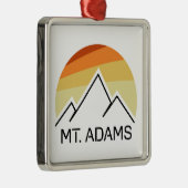 Mount Adams New Hampshire Retro Ornament Aus Metall (Rechts)