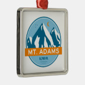 Mount Adams New Hampshire Stars Moon Ornament Aus Metall (Rechts)