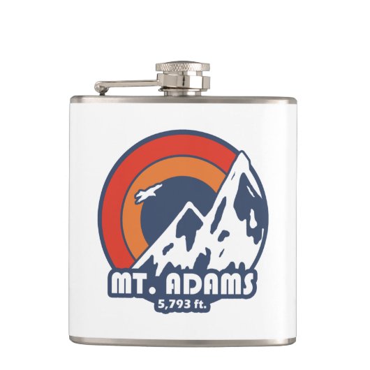 Mount Adams New Hampshire Sun Eagle Flachmann (Vorderseite)