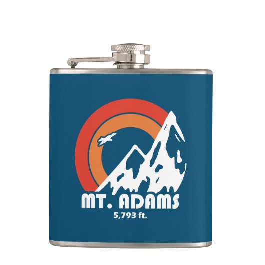 Mount Adams New Hampshire Sun Eagle Flachmann (Vorderseite)