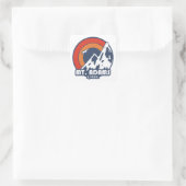 Mount Adams New Hampshire Sun Eagle Quadratischer Aufkleber (Tasche)