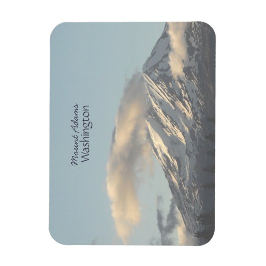 Mount Adams Washington Big Cloud Landschaftliches Magnet (Vertikal)