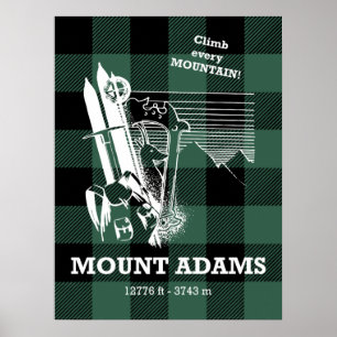 Mount Adams Washington Cascade Poster