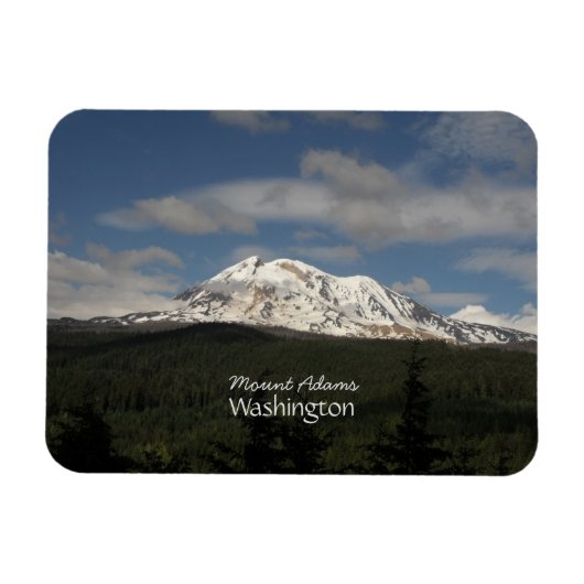 Mount Adams Washington Landscape Foto Magnet (Horizontal)