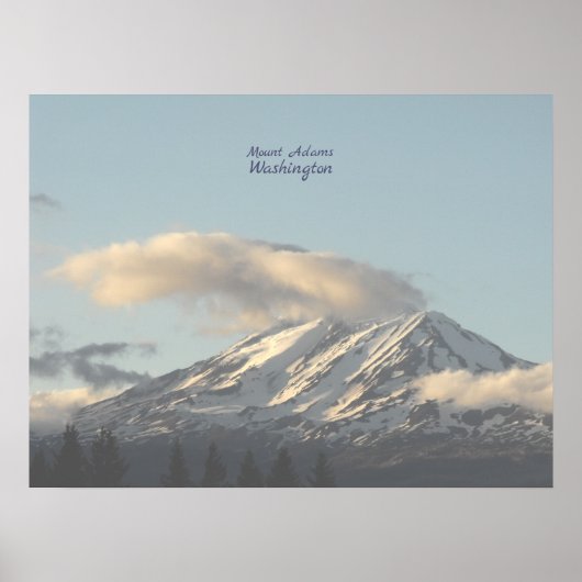 Mount Adams Washington Landschaftlich Foto Poster (Vorne)