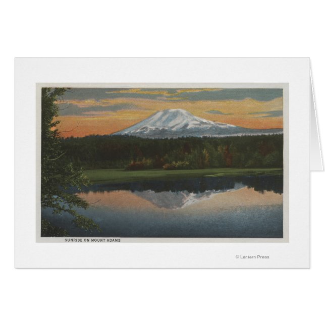 Mount Adams, Washington - Sicht auf den Berg (Vorderseite (Horizontal))