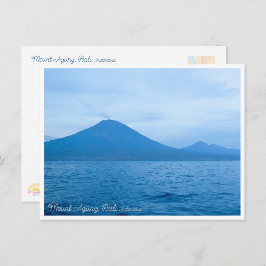 Mount Agung, Bali - Authentic Postcard Feiertagspostkarte (Vorne/Hinten)