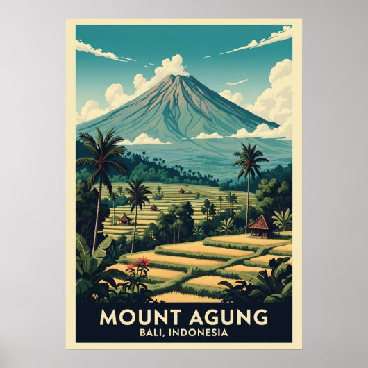 Mount Agung Bali Indonesia V02 Poster (Vorne)