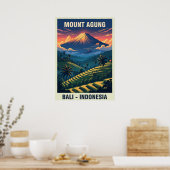 Mount Agung Bali Indonesien V03 Poster (Küche)