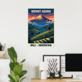 Mount Agung Bali Indonesien V03 Poster (Heimbüro)