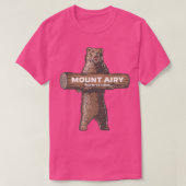 Mount Airy North Carolina NC Growling Bear Vacatio T-Shirt (Design vorne)