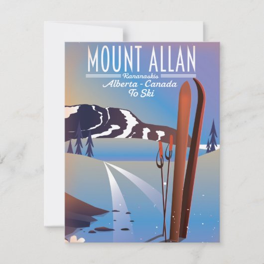 Mount Allan, Kananaskis, Alberta, Kanadas Ski (Vorderseite)