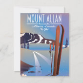 Mount Allan, Kananaskis, Alberta, Kanadas Ski (Rückseite)