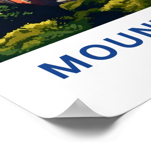 Mount Ararat Turkey Reisedrucke Poster (Ecke)