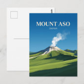 Mount Aso Japan Postkarte (Vorne/Hinten)